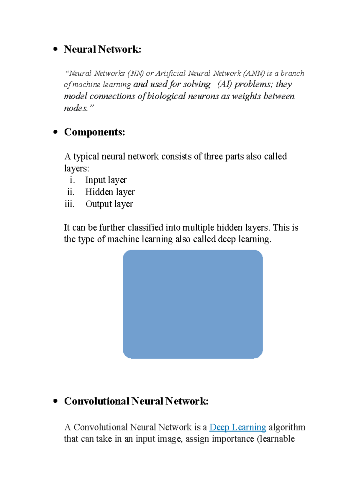 Ailab - gfdgasdgasd - Neural Network: “Neural Networks (NN) or ...