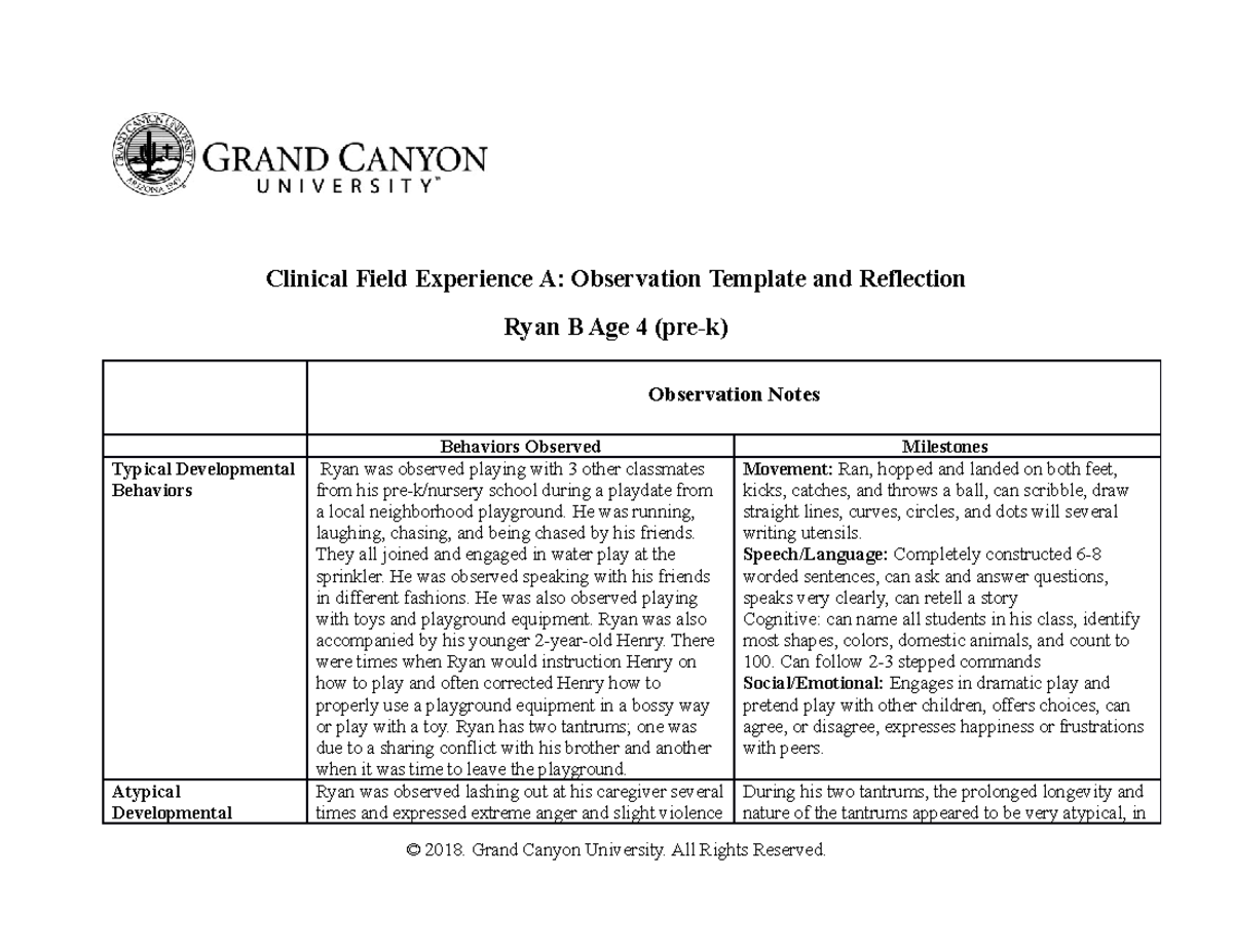 ECE 220 A T2 CFE Observation and Reflection on Ryan's Behavior - Studocu