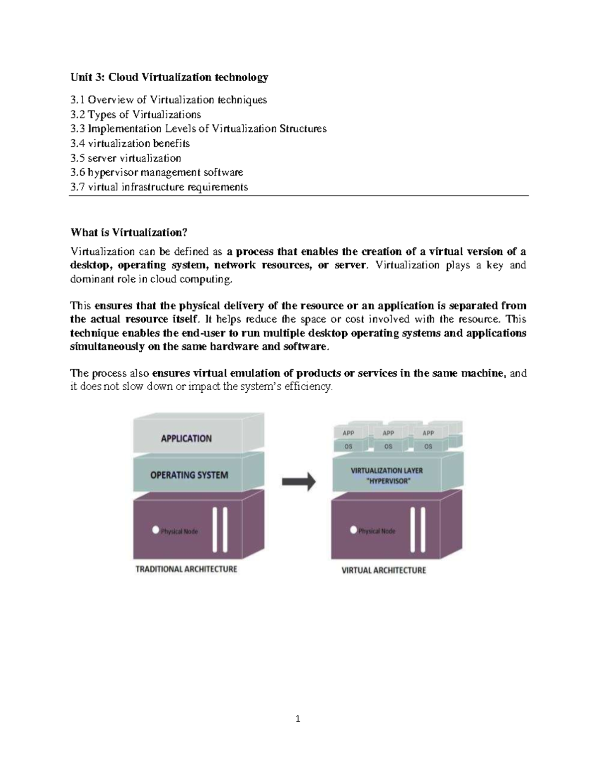 CC Unit-3: Exploring Cloud Virtualization Technologies and Benefits ...