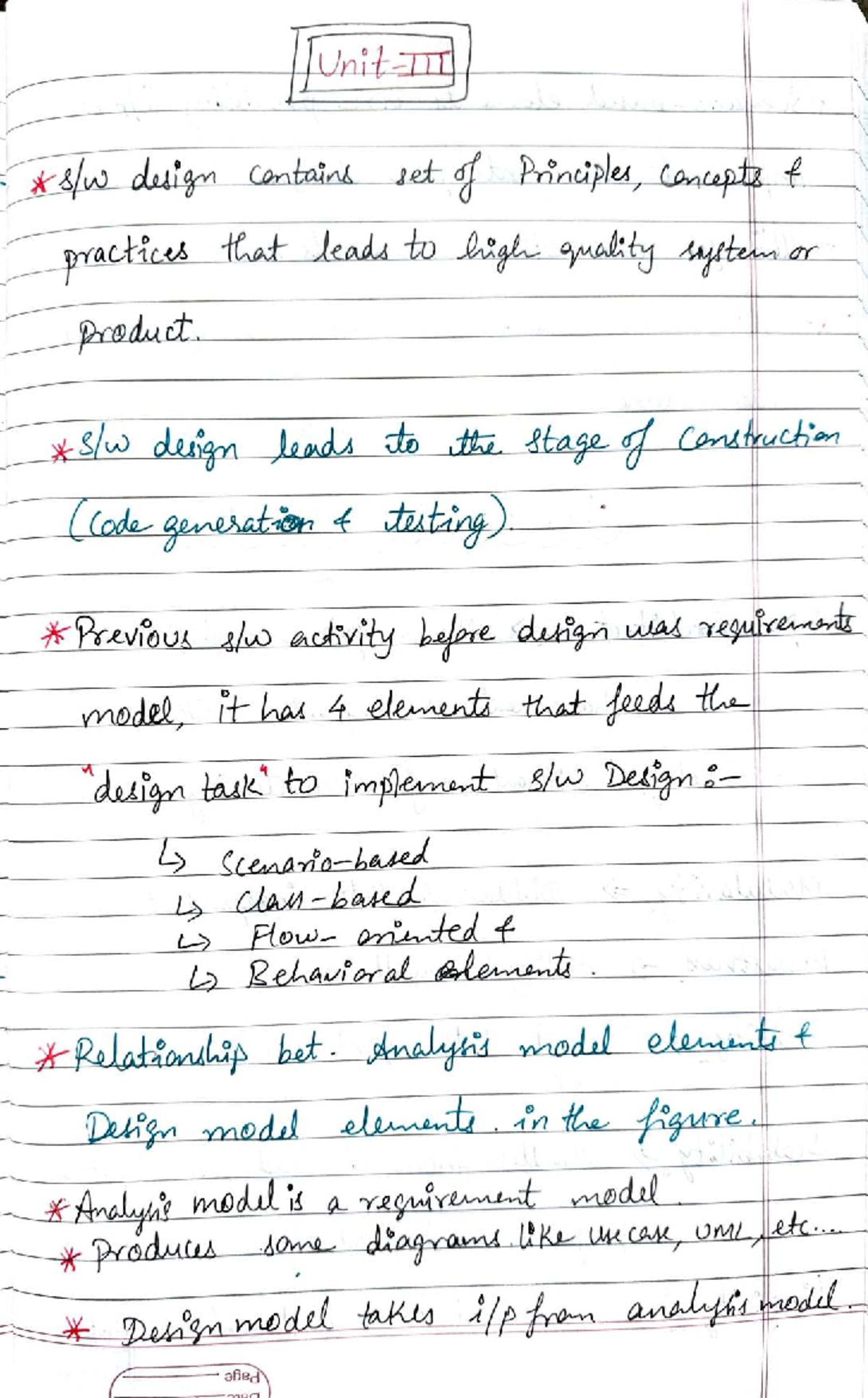 Unit 3 Design Principles and Architectural Concepts for SE 101 - Studocu