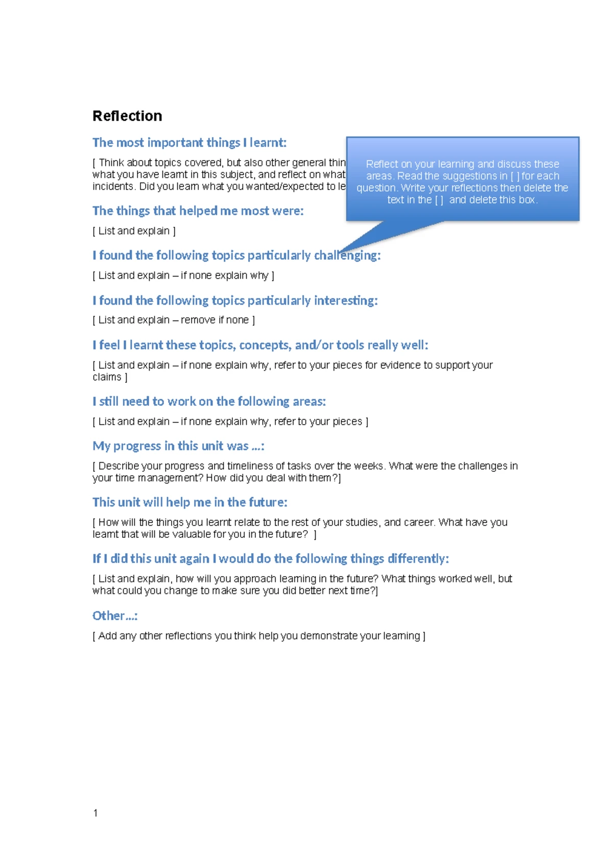 COS20031 Computing Technology Reflection & Peer Assessment Summary ...