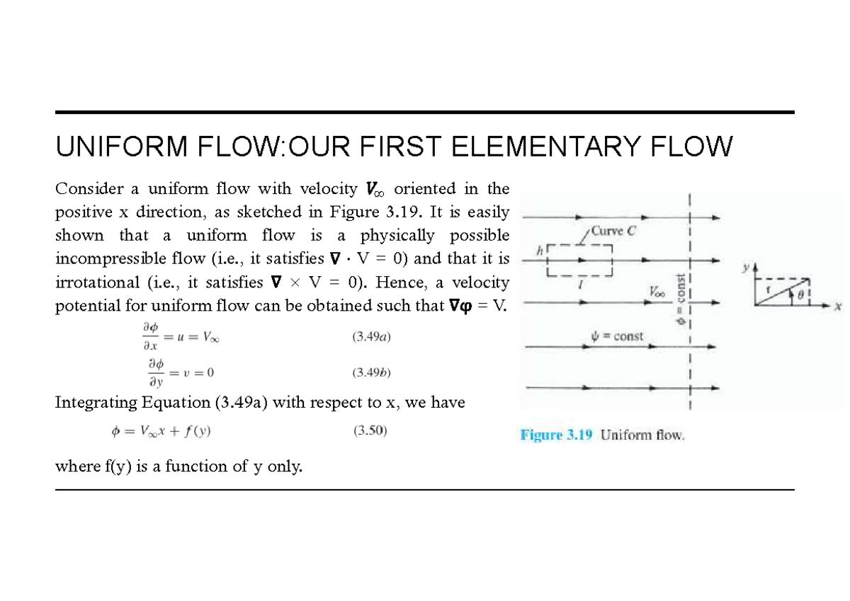 Aerodynamics I W6: Uniform Flow and Source Flow Analysis - Studocu