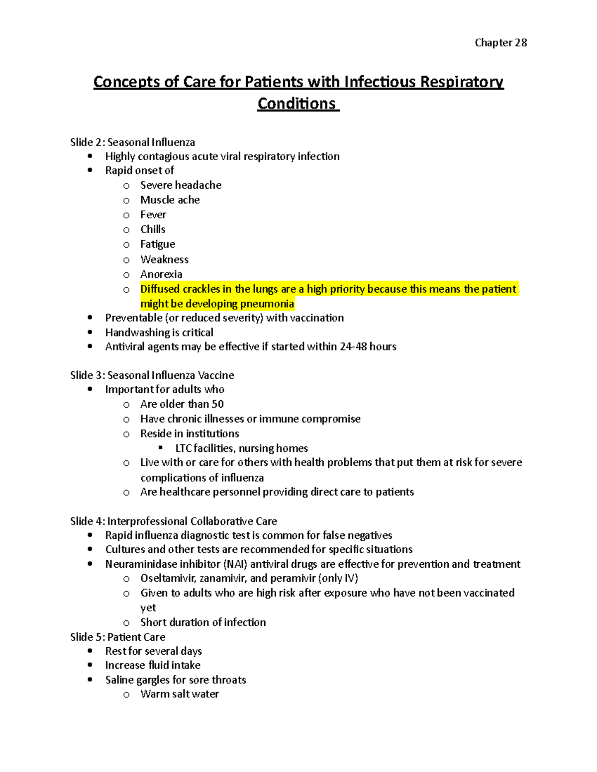 Infectious Respiratory Diseases: Care Concepts & Current Strategies ...