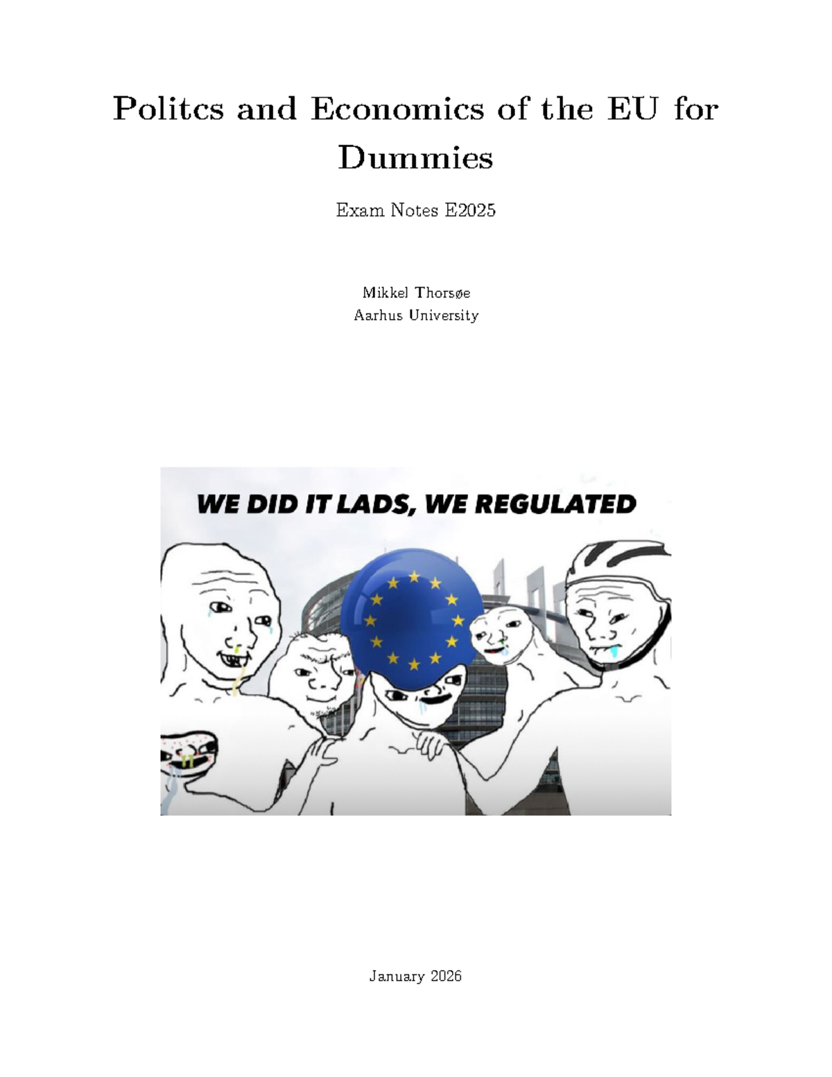 Politics and Economics of the EU Exam Notes E2025 - Studocu