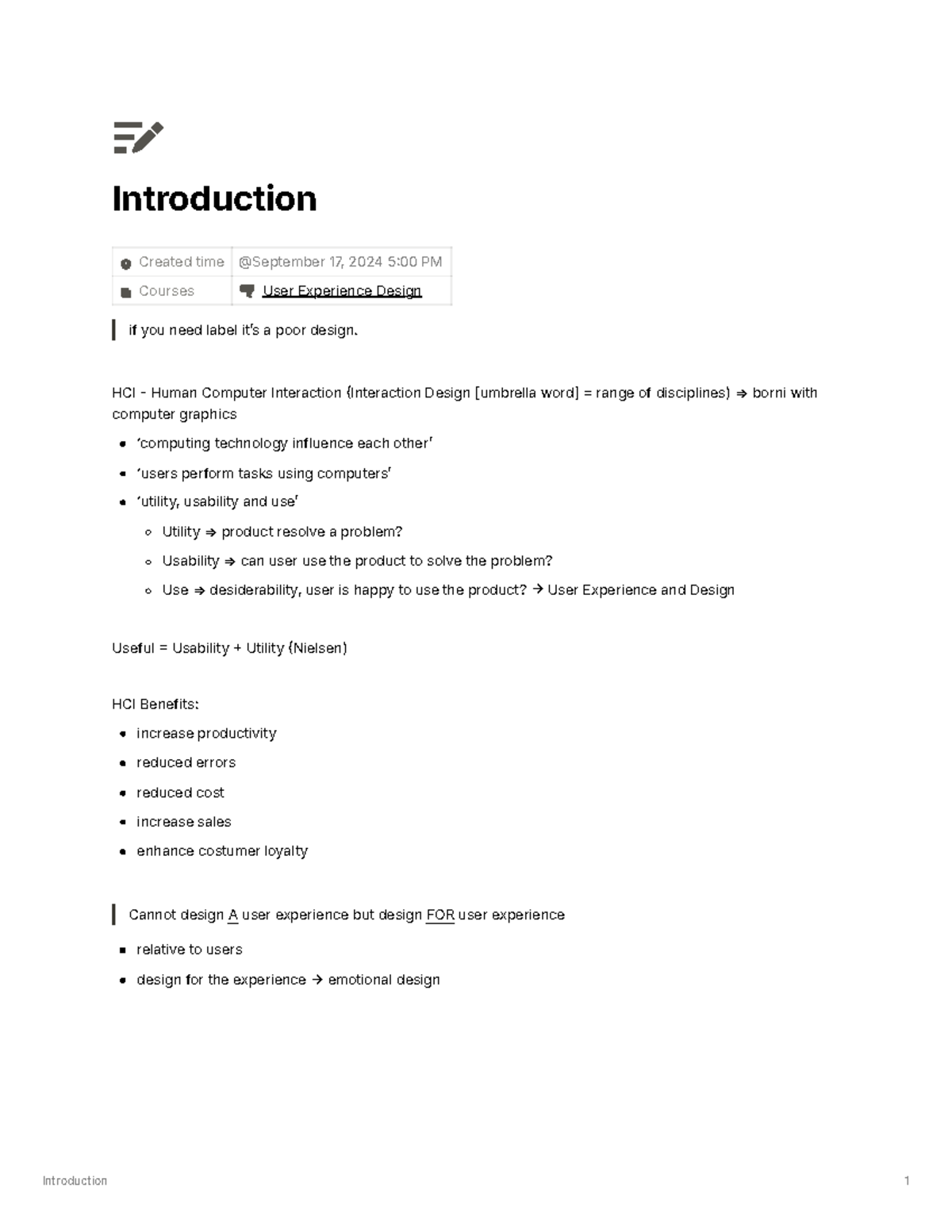 UX and Design Introduction: HCI Principles and Usability Insights - Studocu
