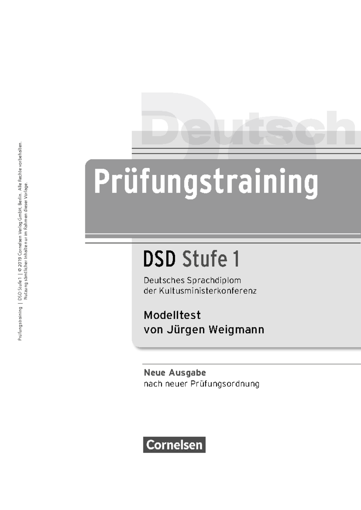 Modelltest DSD Stufe 1 2019: Prüfungstraining und Leseverstehen - Studocu