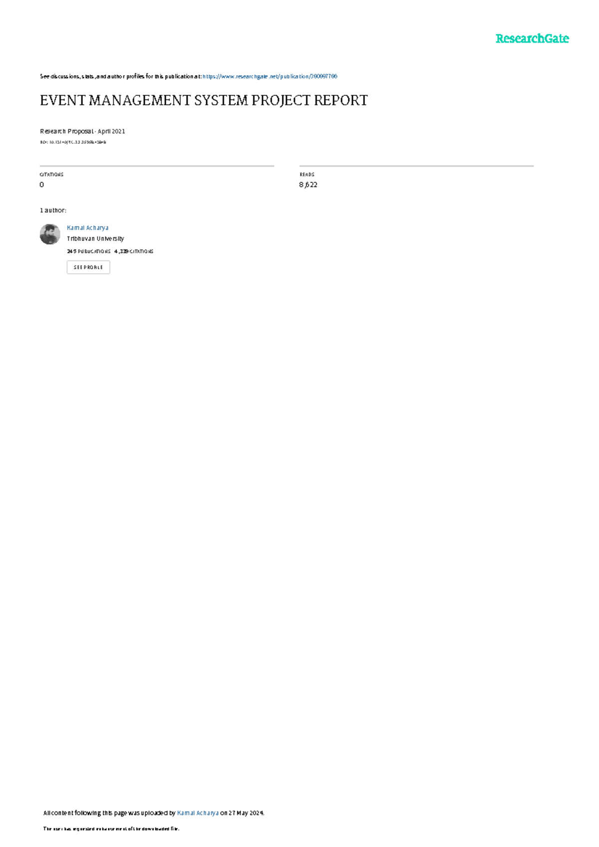 Event Management System Vb Net Project Report - See discussions, stats ...