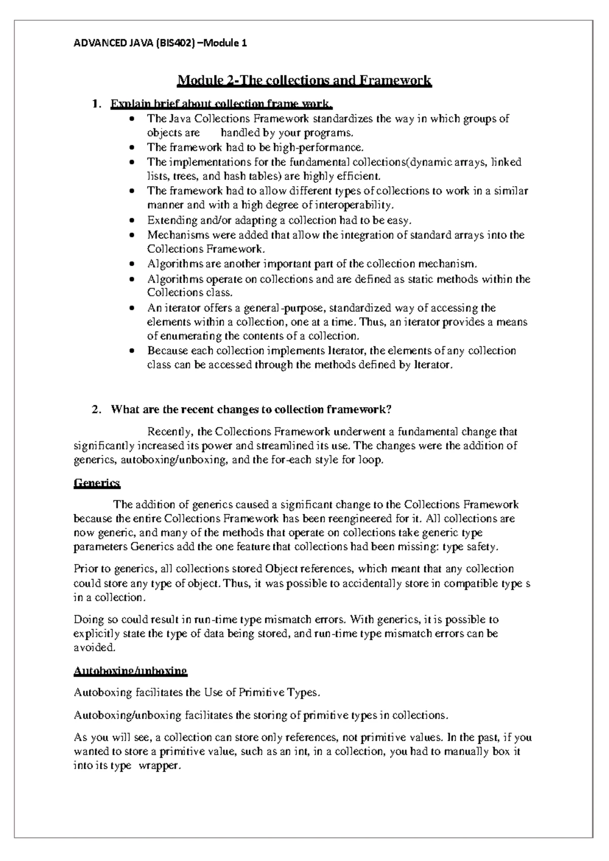 BIS402 Question bank - HKBK College of Engineering Department of ...