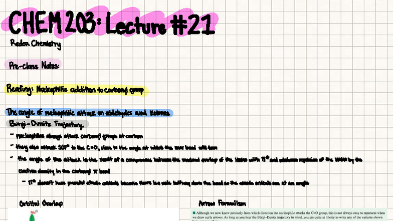 CHEM 203 Lecture #21: Redox Chemistry and Nucleophilic Addition Notes ...