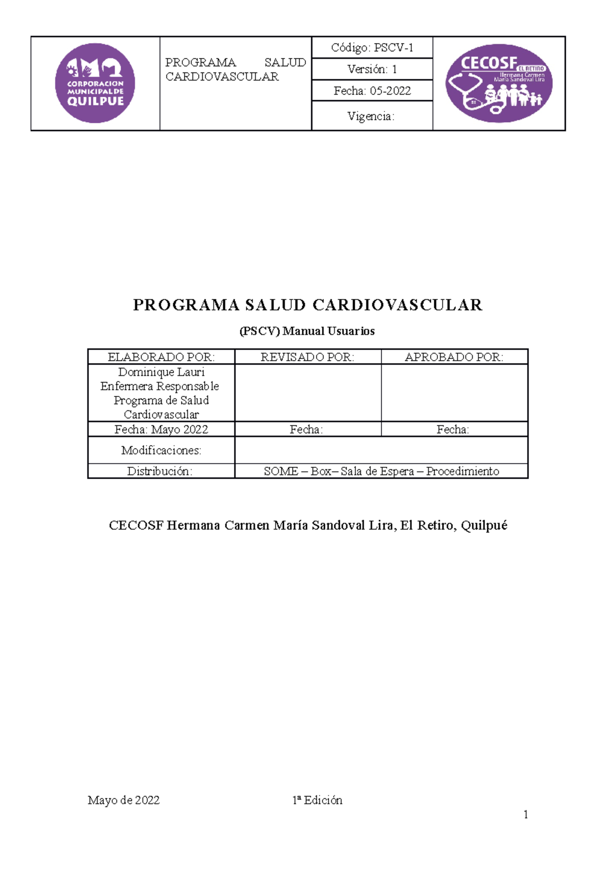 Pscv - Manual de Usuario del Programa de Salud Cardiovascular 2022 ...