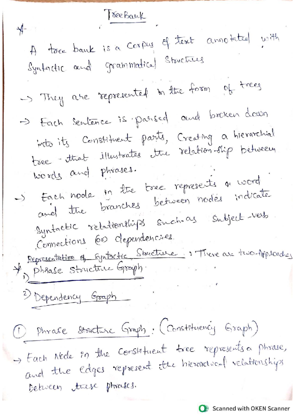 NLP UNIT-II: Understanding TreeBank and Parsing Algorithms - Document Preview
