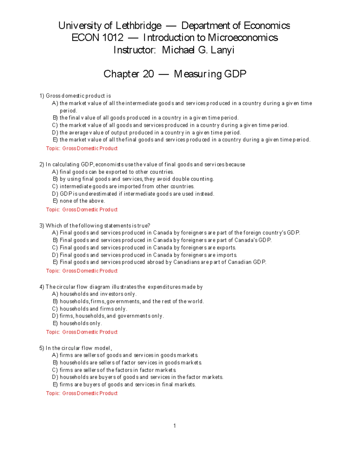 ECON202-002&003 Assignment #1: Concepts of Economics & Analysis - Studocu