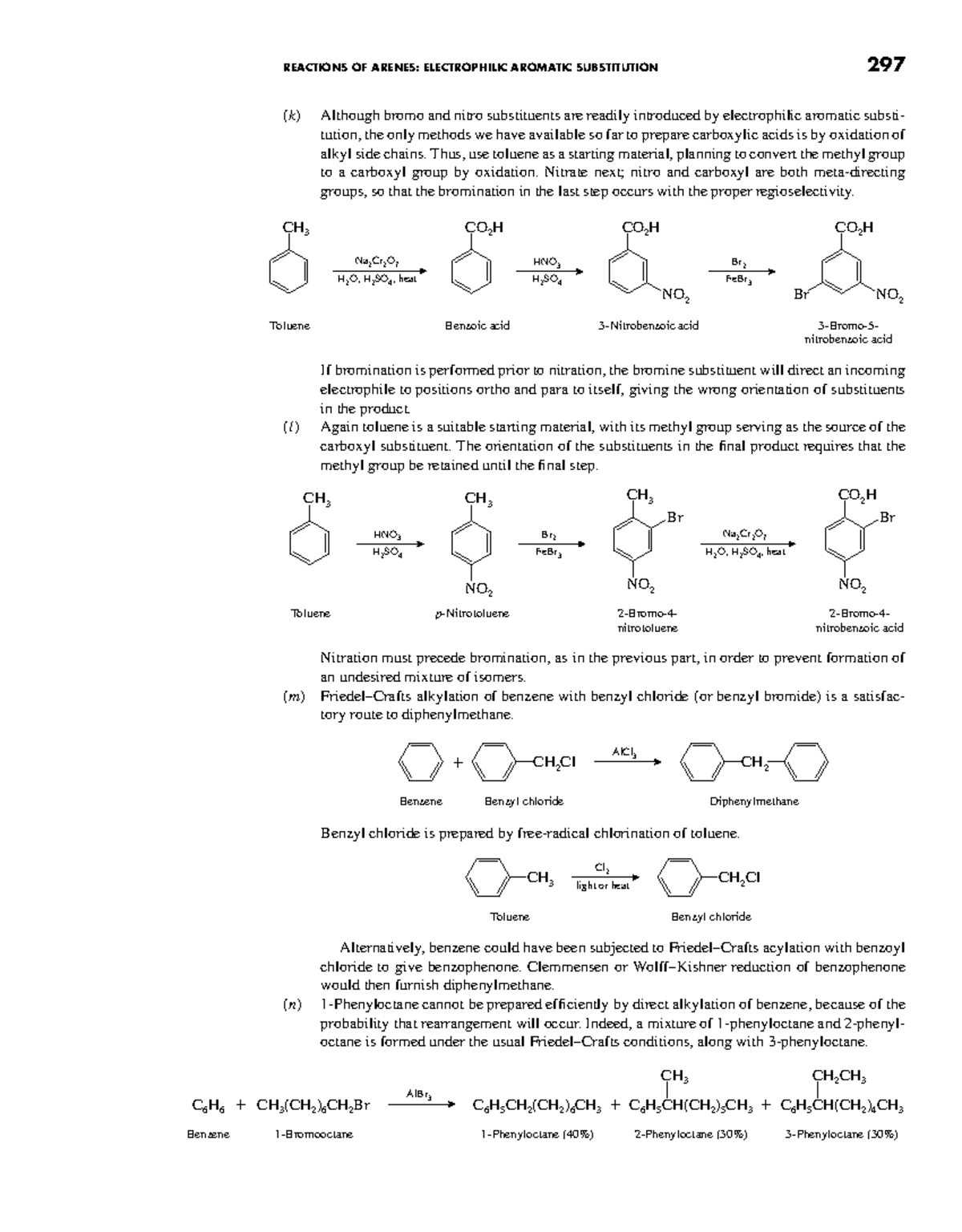 297 Organic Chemistry: Electrophilic Aromatic Substitution Notes - Studocu