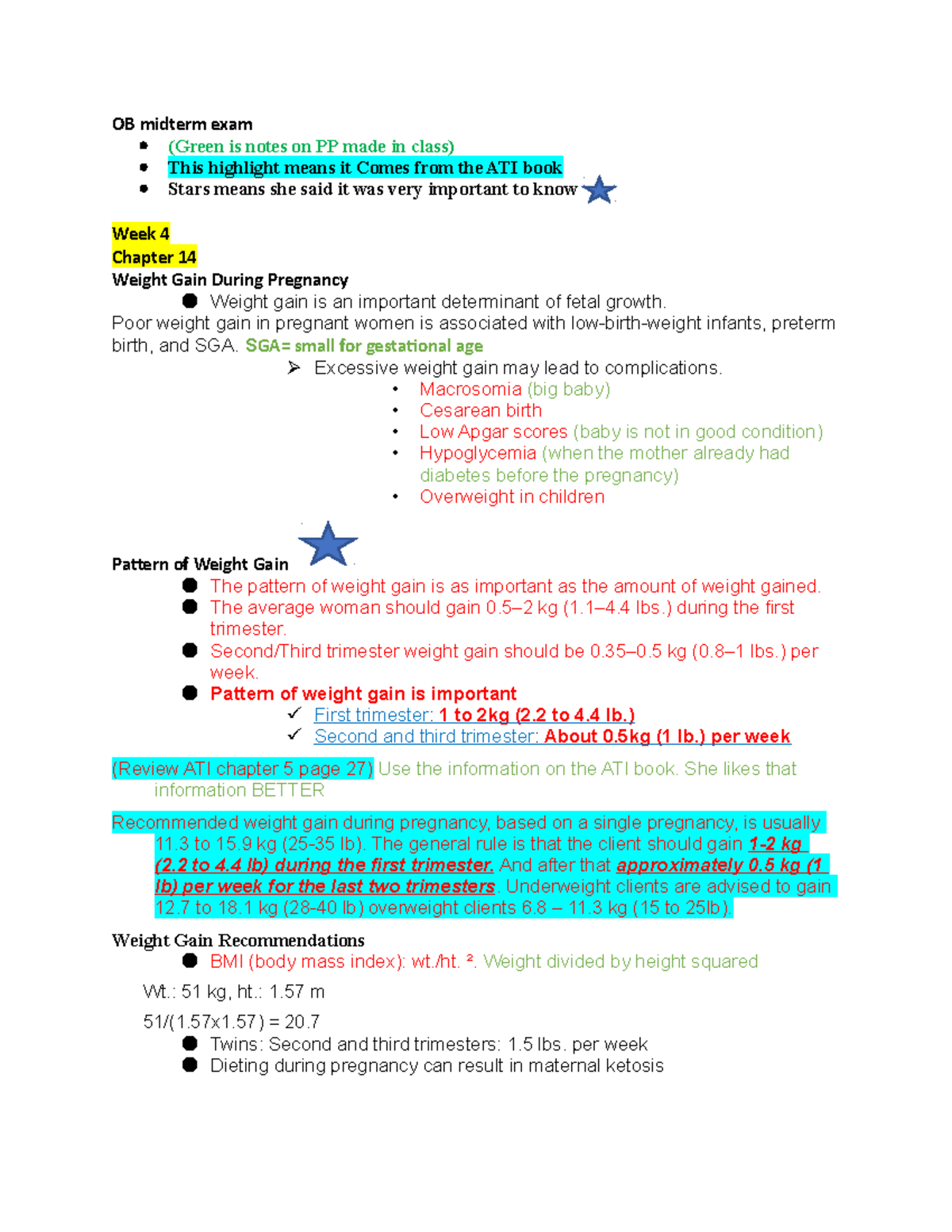 OB Midterm Exam: Key Concepts and ATI Resources for Exam 3 - Studocu