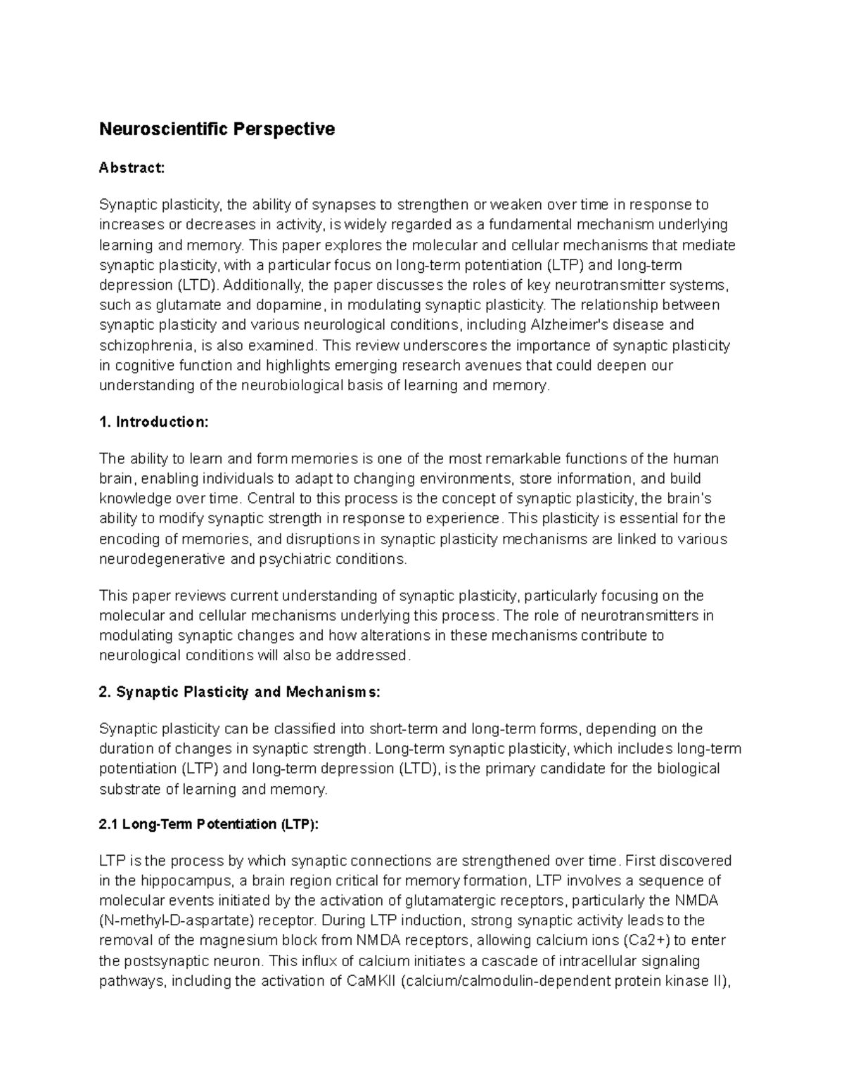 Neurororo - Neuroscience - Neuroscientific Perspective Abstract ...