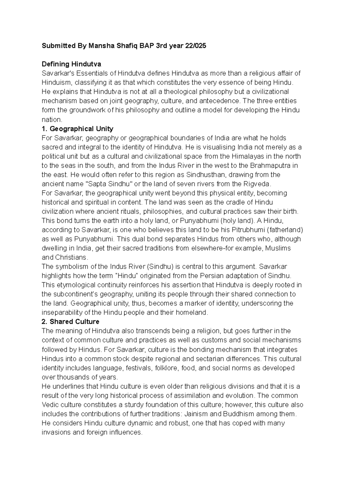 Political major assignment - Submitted By Mansha Shafiq BAP 3rd year 22 ...