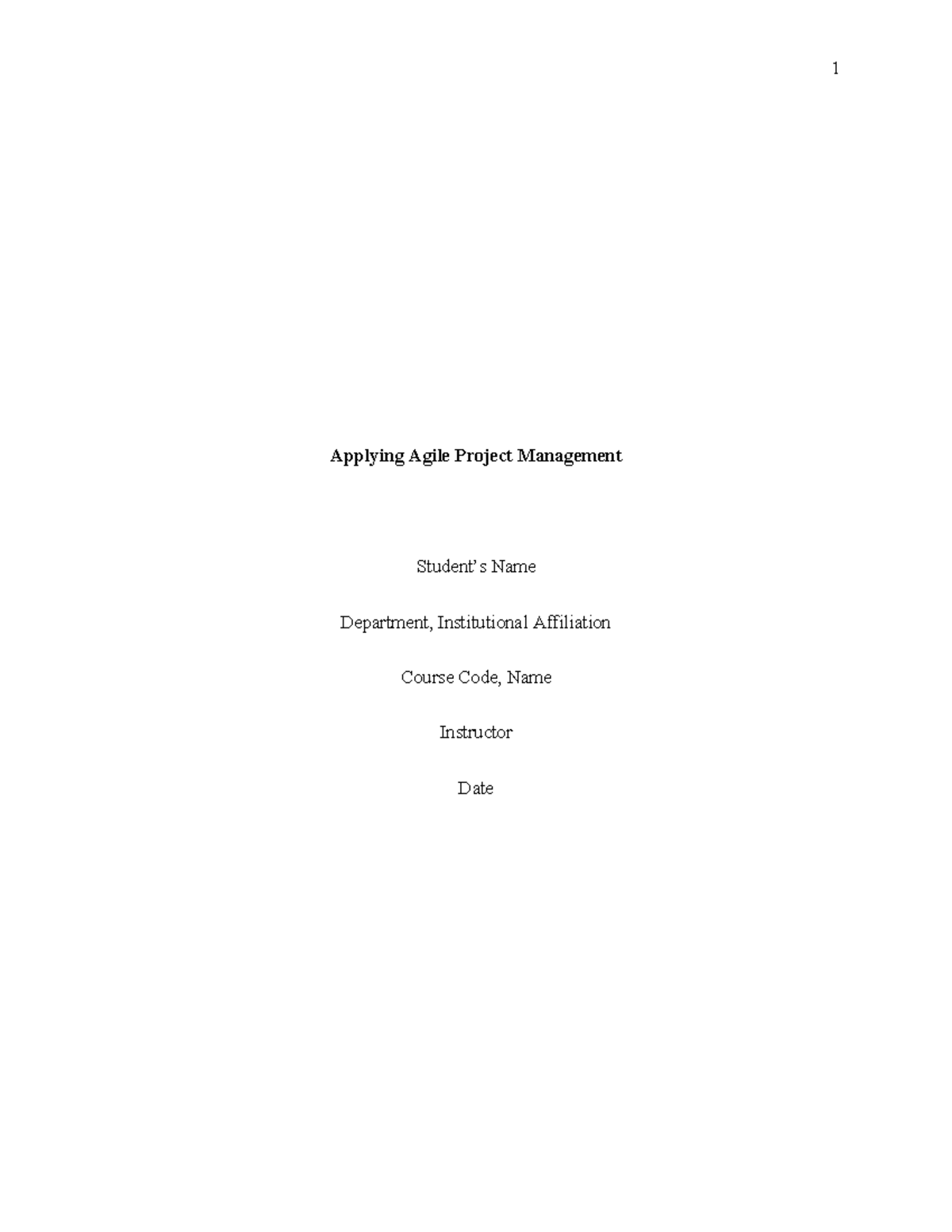 Applying Agile Project Management Framework: A Comprehensive Overview ...
