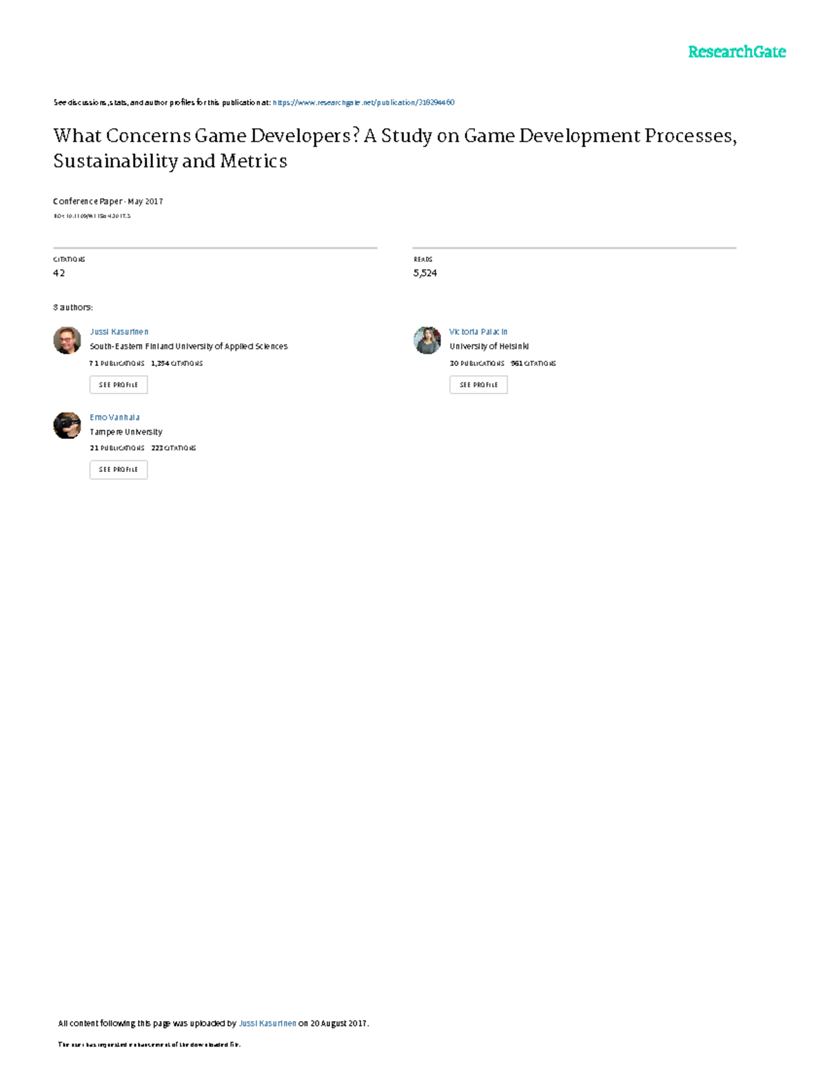 What Concerns Game Developers? Insights on Development Processes and ...