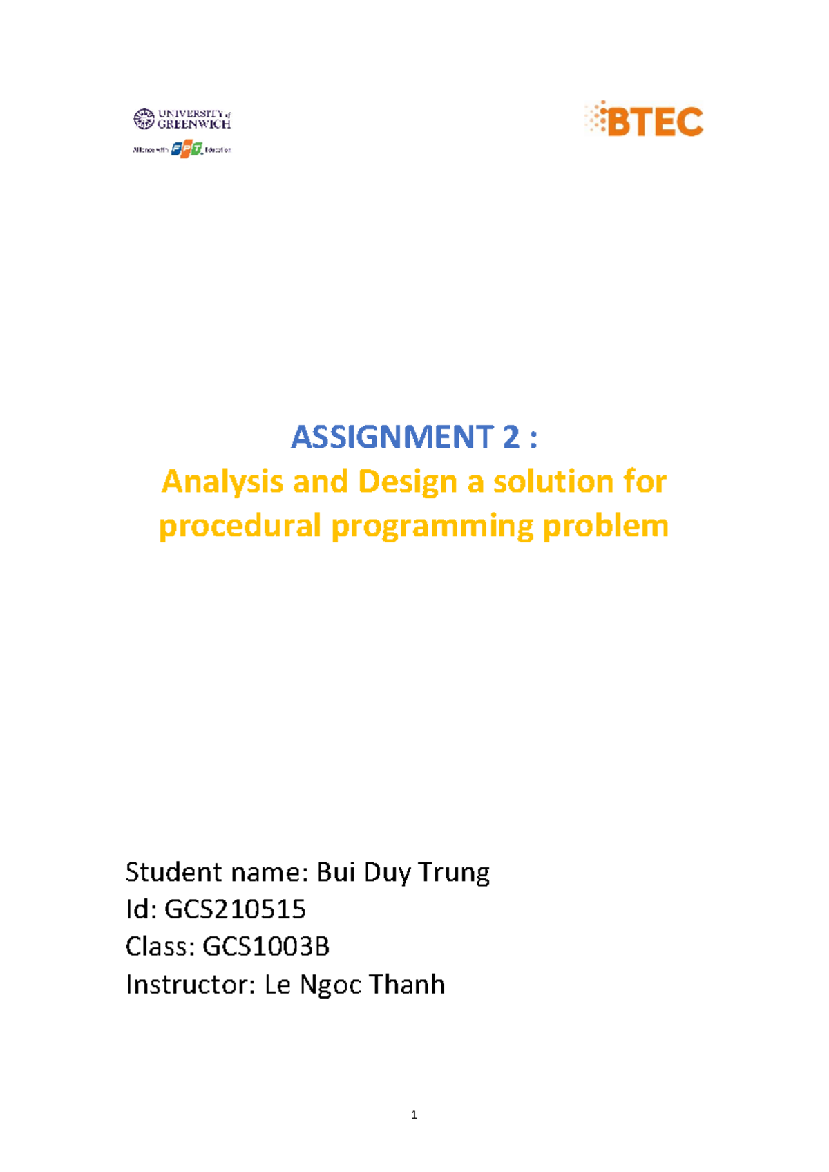 Assignment 2 prog 102 lmao lmao lmao lmao - ASSIGNMENT 2 : Analysis and ...