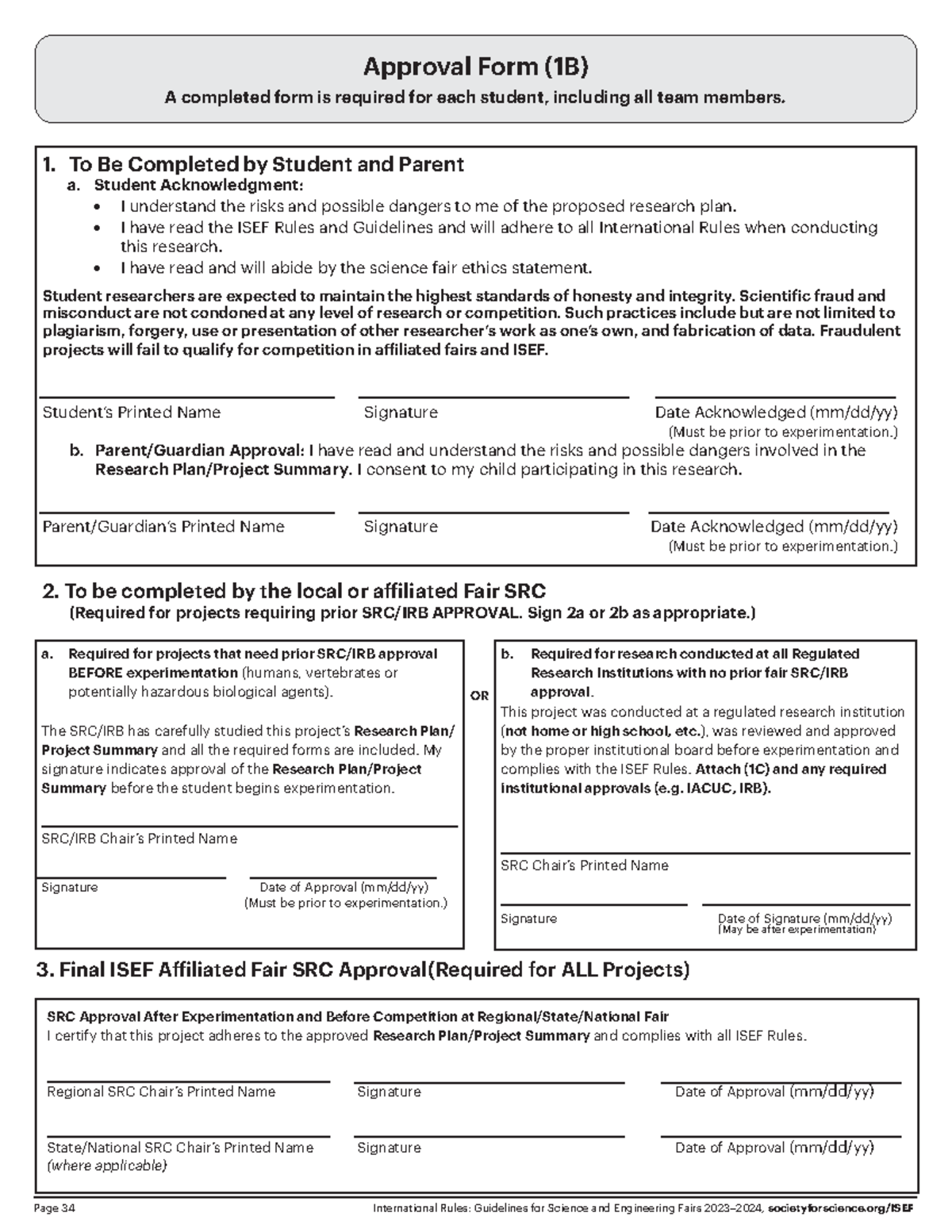 Pablo Hoyos - 1B Approval Form for Science Fair Projects 2023-2024 ...