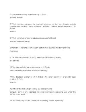CH1 Lecture Notes: Auditing, Internal Control & Types of Audits - Studocu