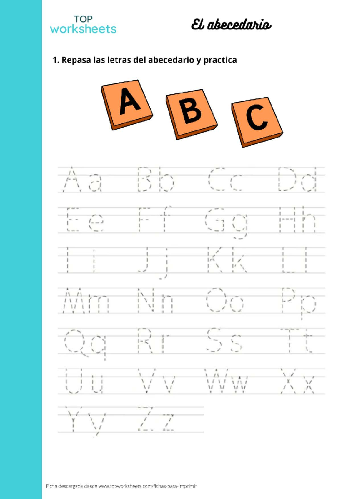 Practica-el-abecedario - comunicacion - TOP worksheets El abecedario 1 ...