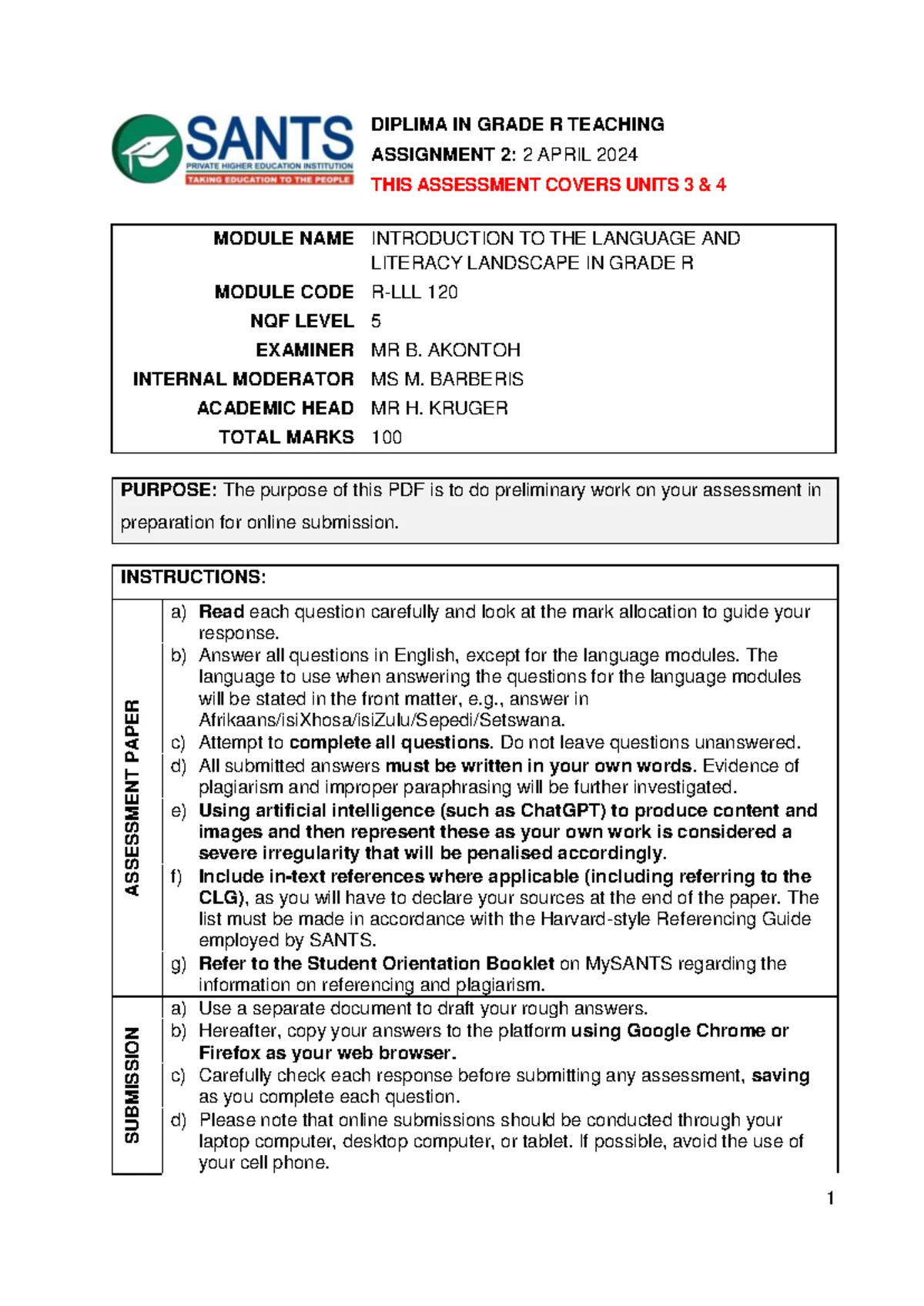 Academic Integrity Reminder for Semester 1, 2024 All Students - Studocu