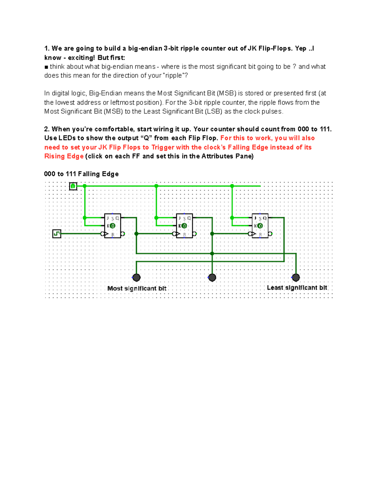 Lab 4: Building a Ripple Counter with JK Flip Flops in Digital Logic ...