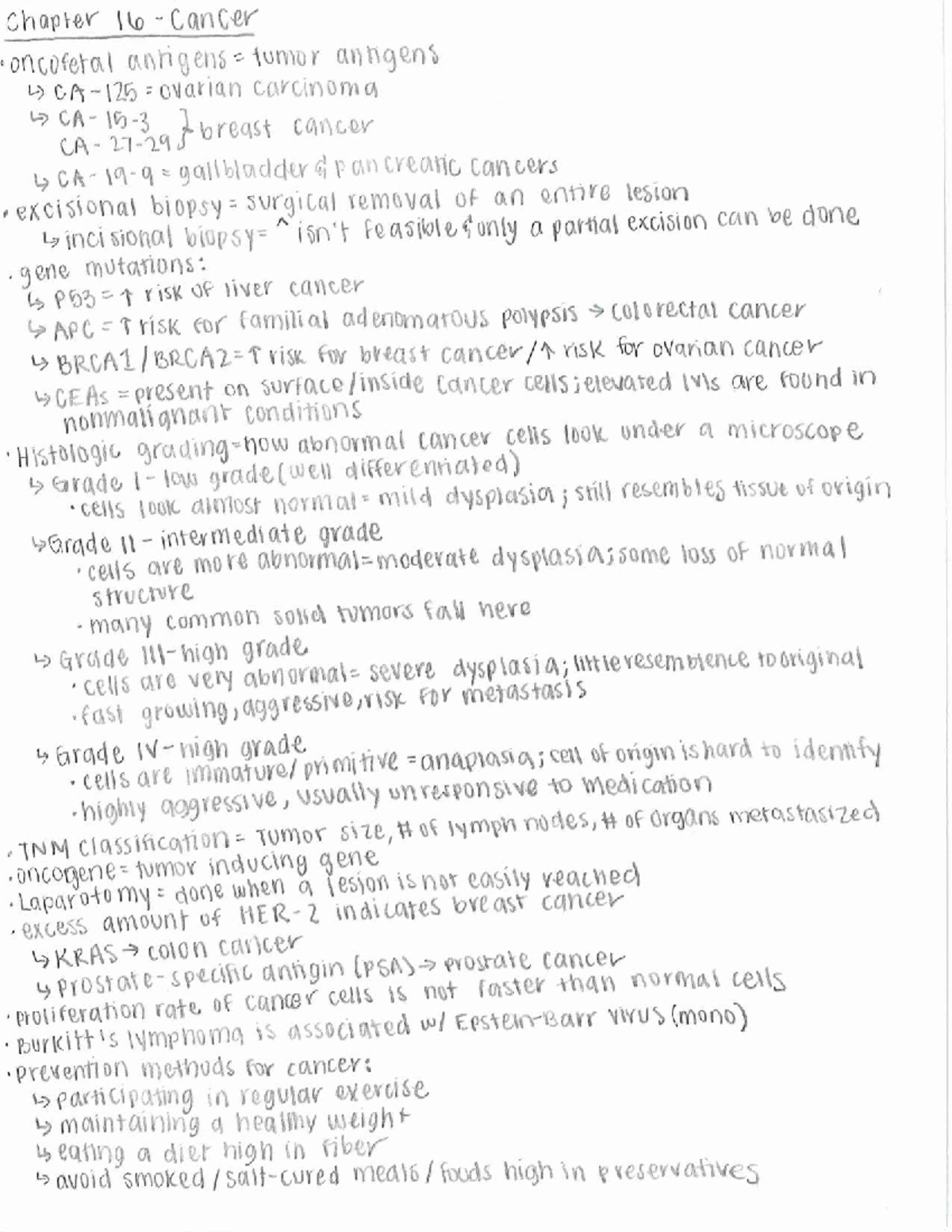 Exam 1 Notes - Cancer and Tumor Antigens Overview (NUR 101) - Studocu