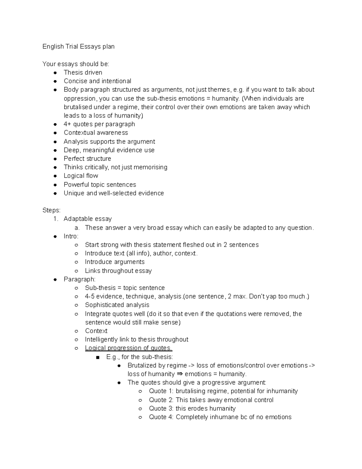 ENG 101 Final Exam Essay Plan: Structuring Arguments Effectively - Studocu