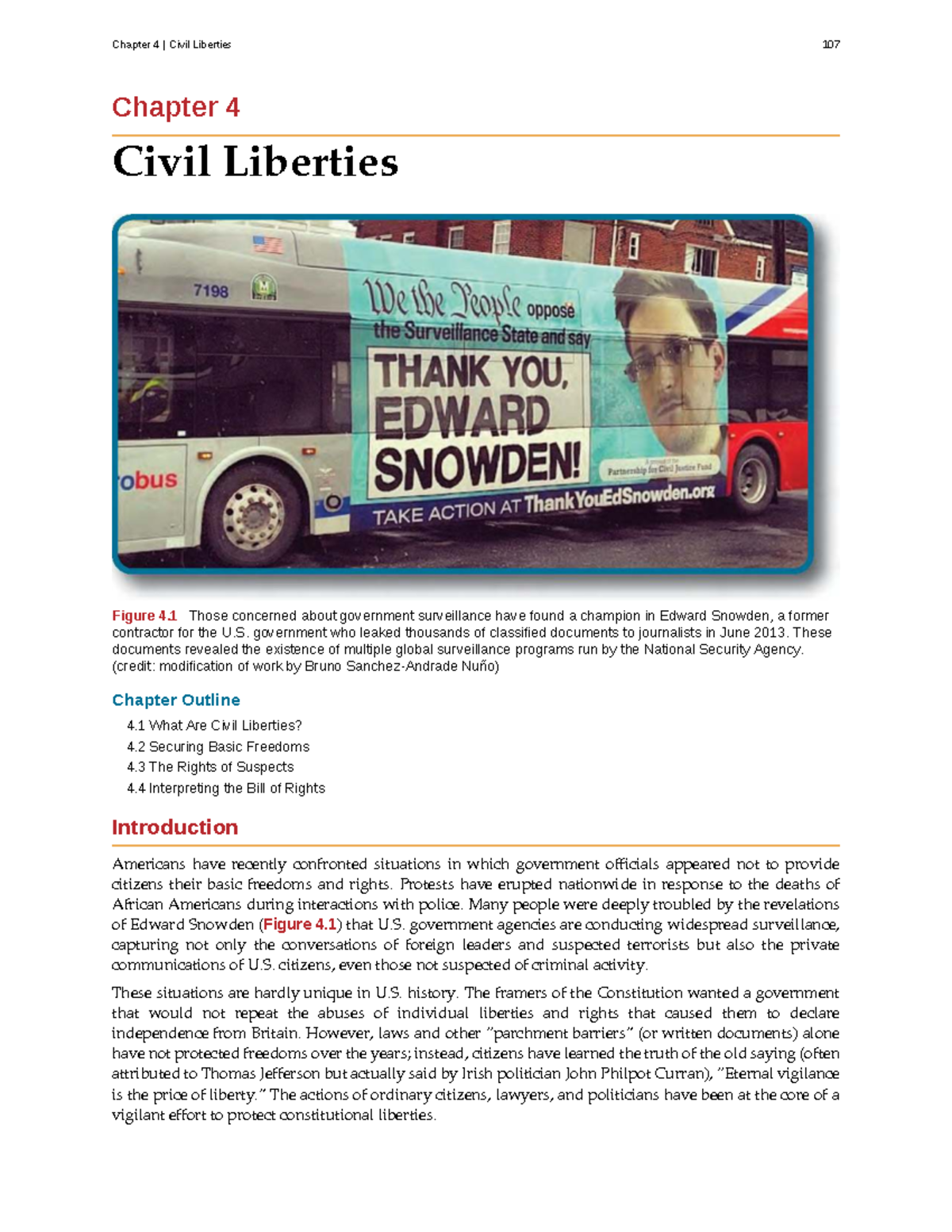 Chapter 4: Civil Liberties Overview and Key Amendments (AMG 101) - Studocu