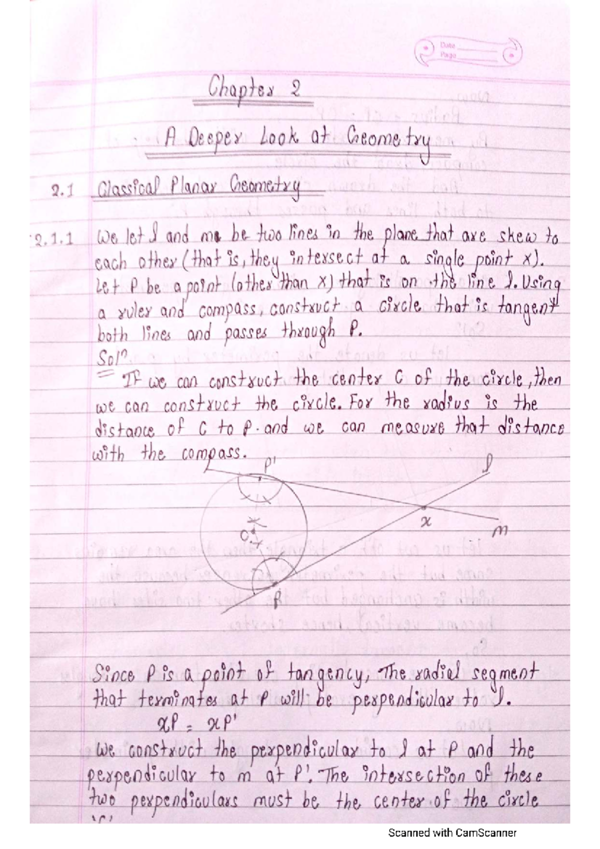 PST 2.1 Geometry Insights: Circle Construction & Triangle Properties ...