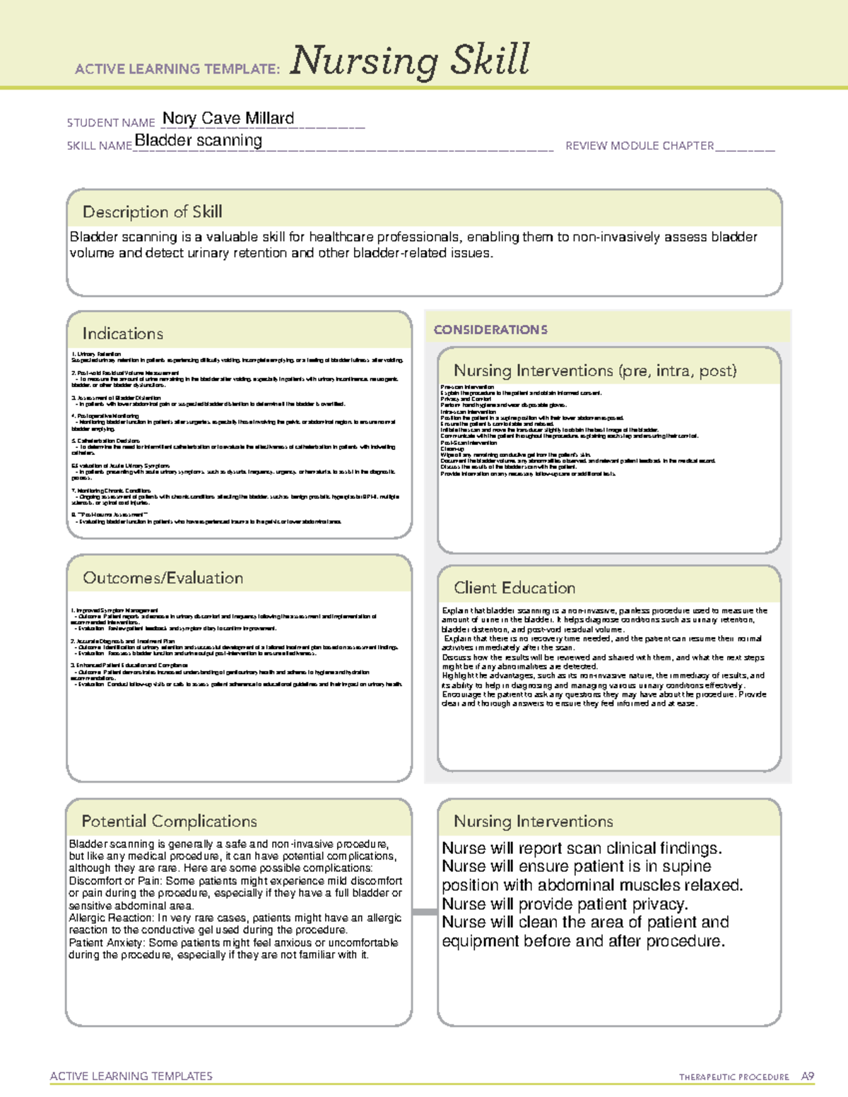 Bladder Scanning Fundamentals: Active Learning Templates for Nursing ...