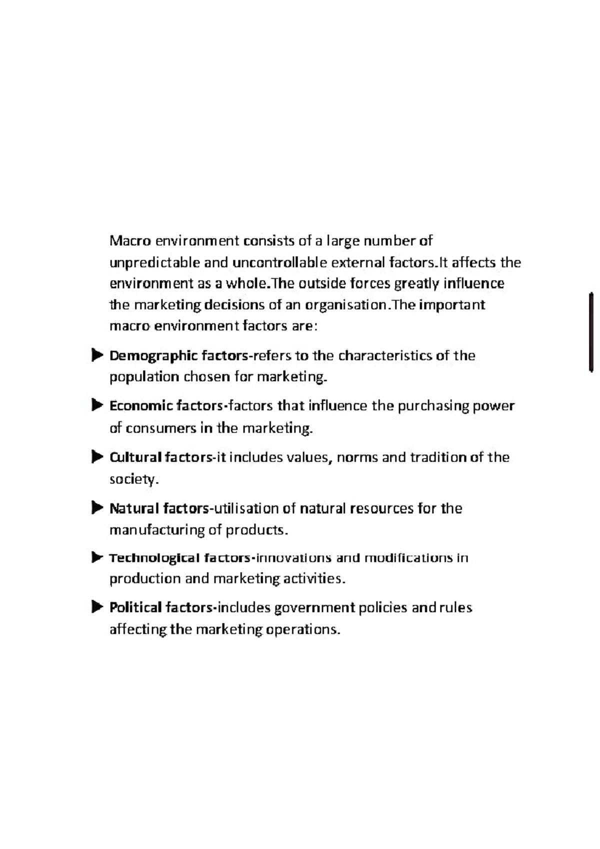 Macro Environment Factors and Market Segmentation Analysis (MKT 101 ...