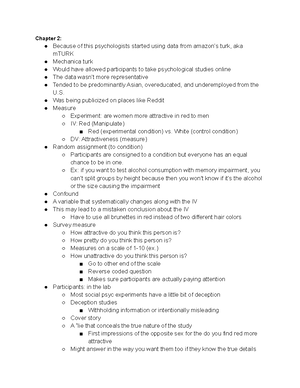 Social Psyc. Ch. 4 Notes - Chapter 4 - Social Psychology Social ...