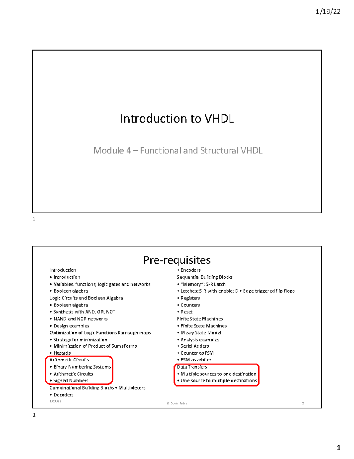 VHDL Fundamentals: Module 4 - Functional & Structural Descriptions ...