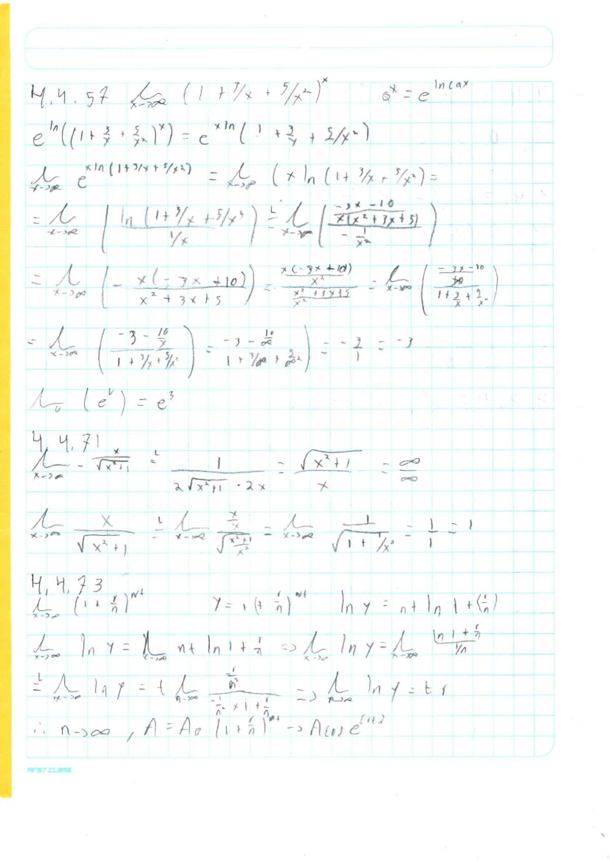 Mathematics Lecture Notes: Advanced Calculus Concepts (Course Code: 4.4 ...