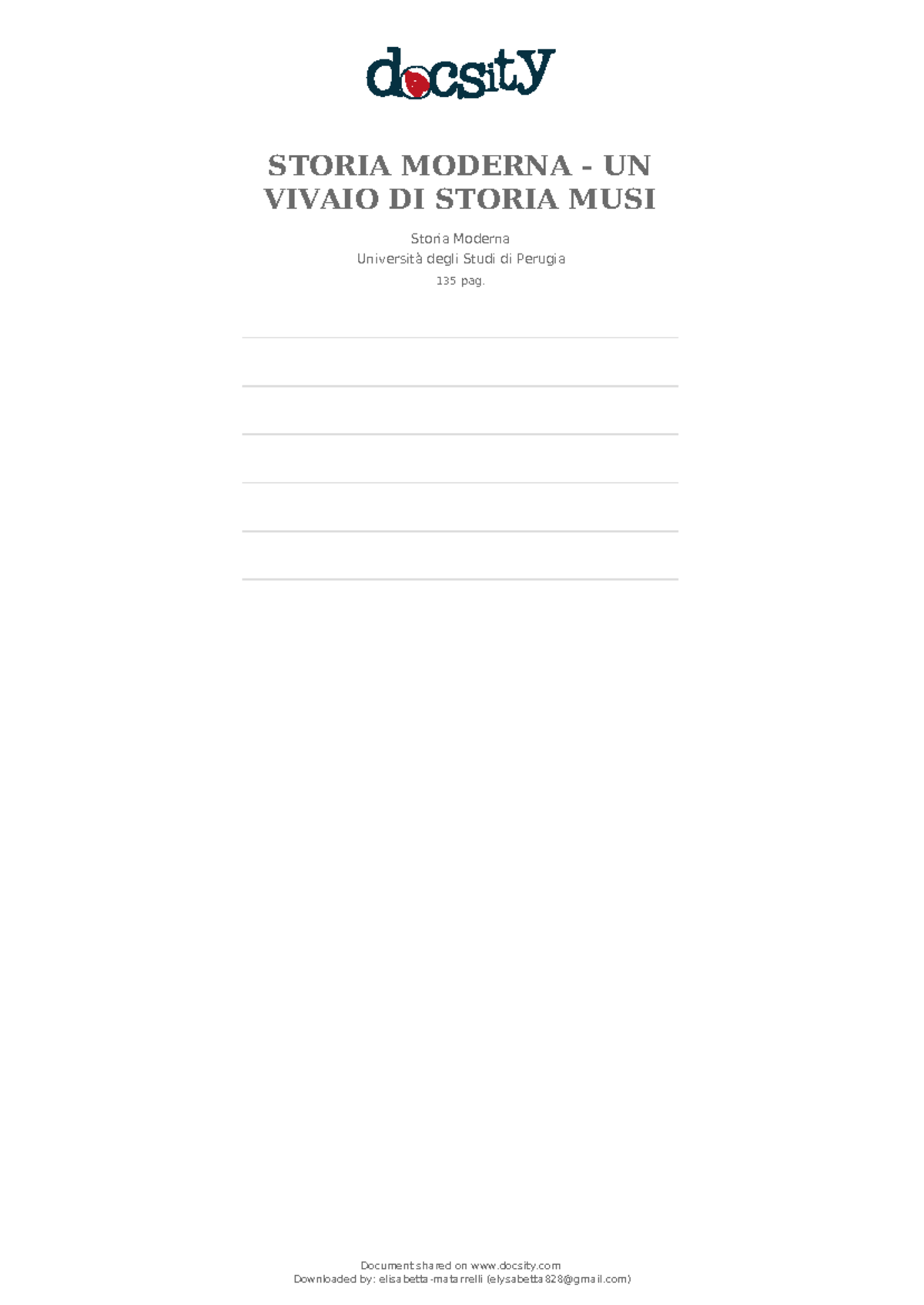 Storia Moderna (MUSI) - Espansione e Conquista: Un - Document Preview