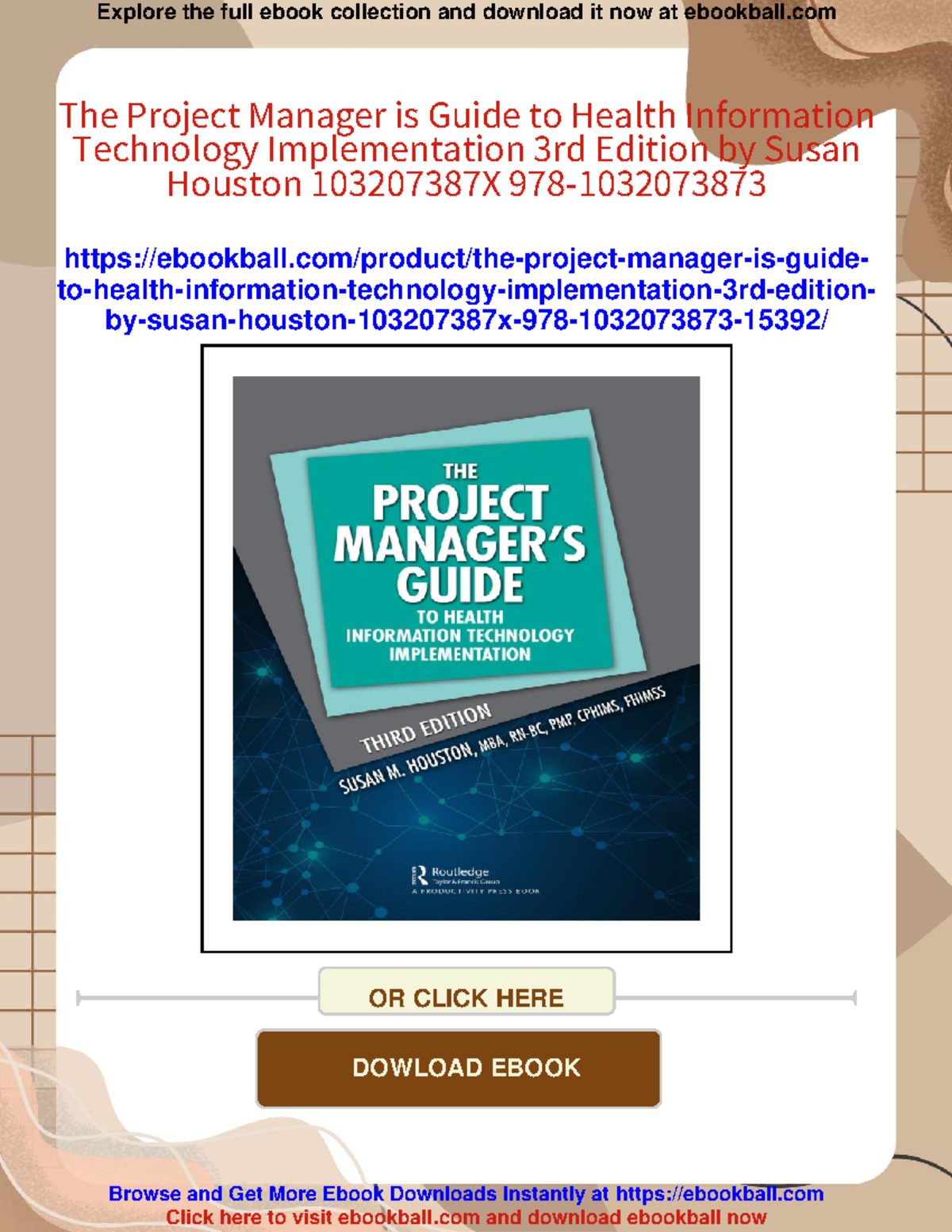 Project Management Guide: Health IT Implementation 3rd Ed. - Studocu