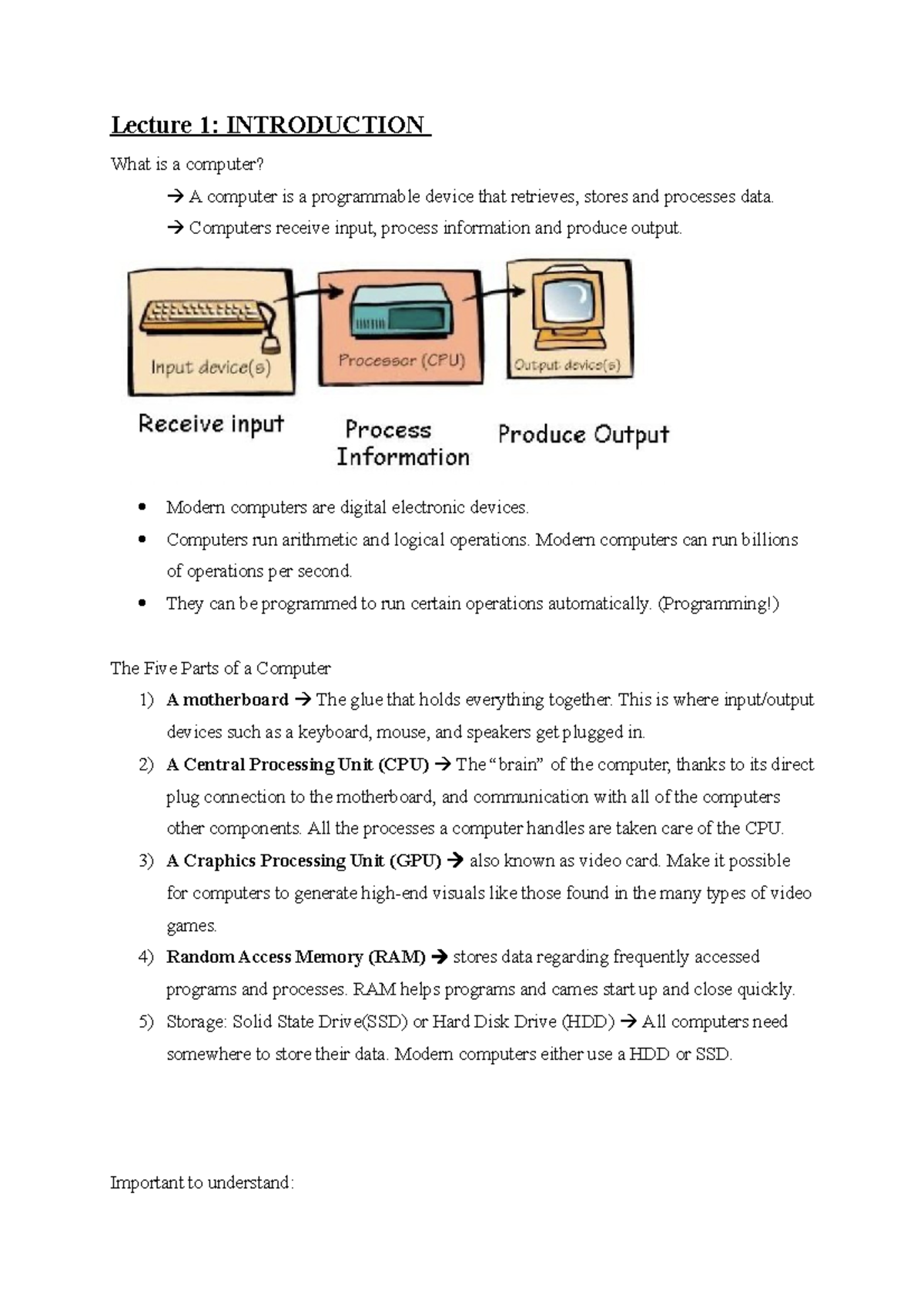 TDT4111 Lecture Notes: Comprehensive Guide to Computer Science Concepts ...