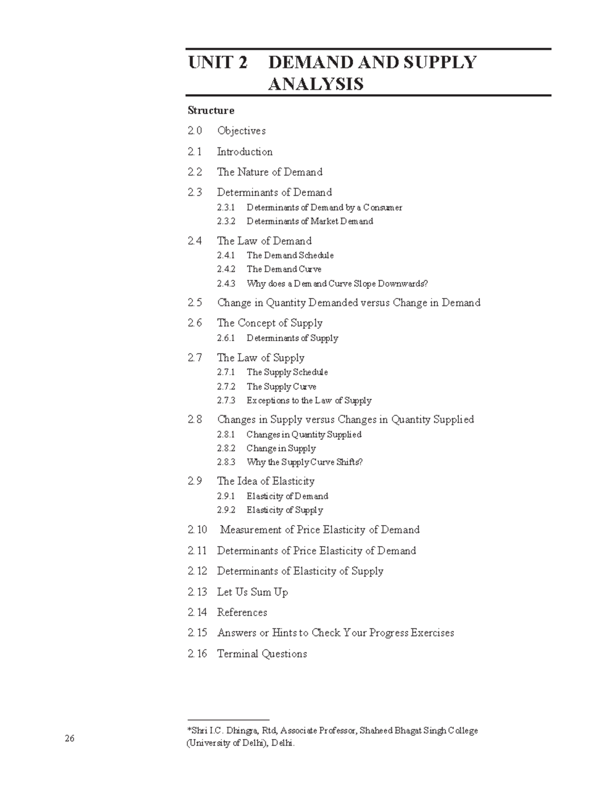 Unit 2 - Demand & Supply: Nature, Determinants, and Law of Demand - Studocu
