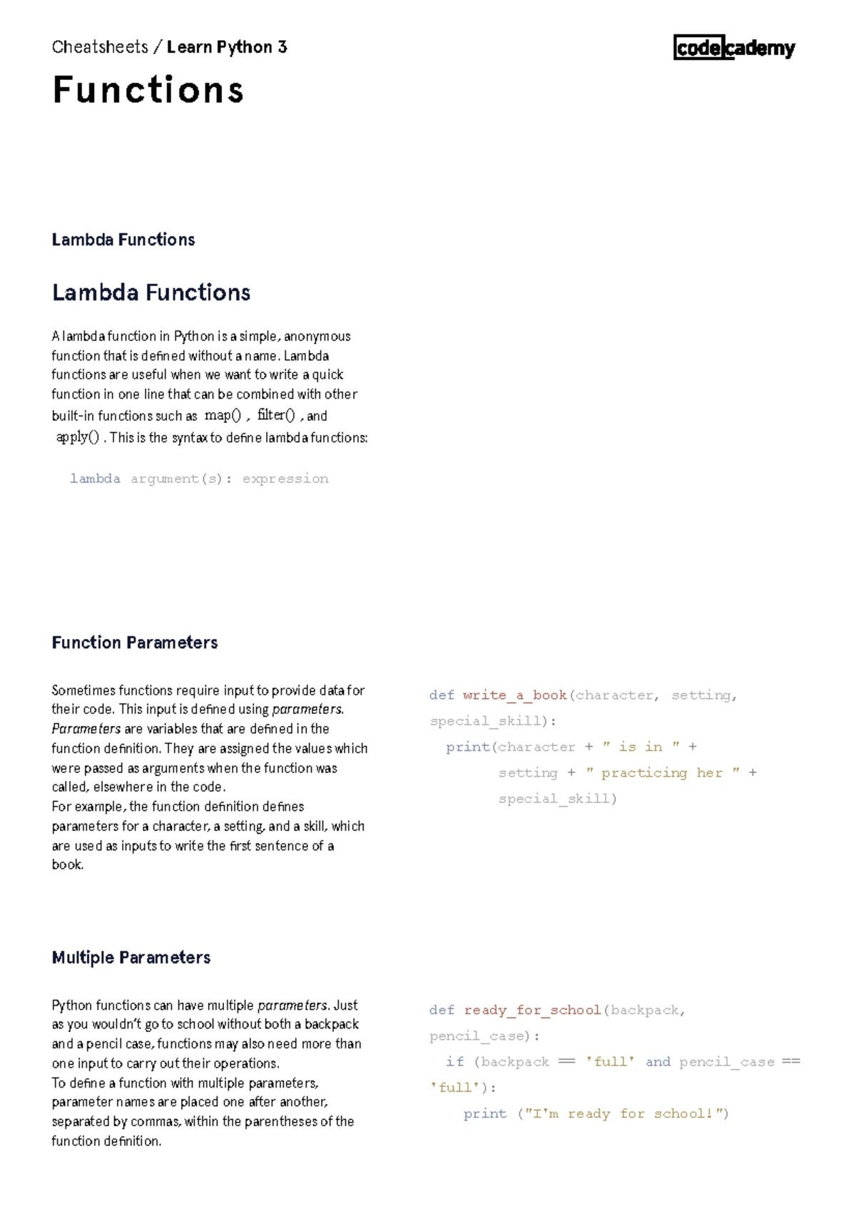 Learn Python 3 Modules Cheatsheet: Date & Time Handling - Studocu