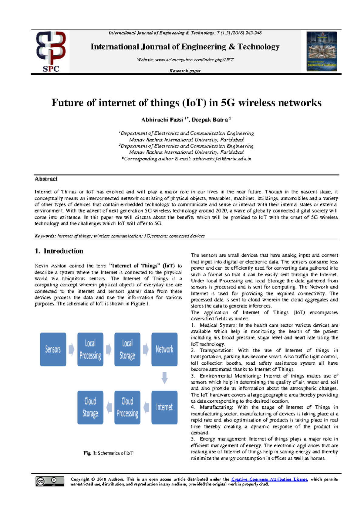 5G Network and IoT: A Comprehensive Analysis of Future Trends - Studocu