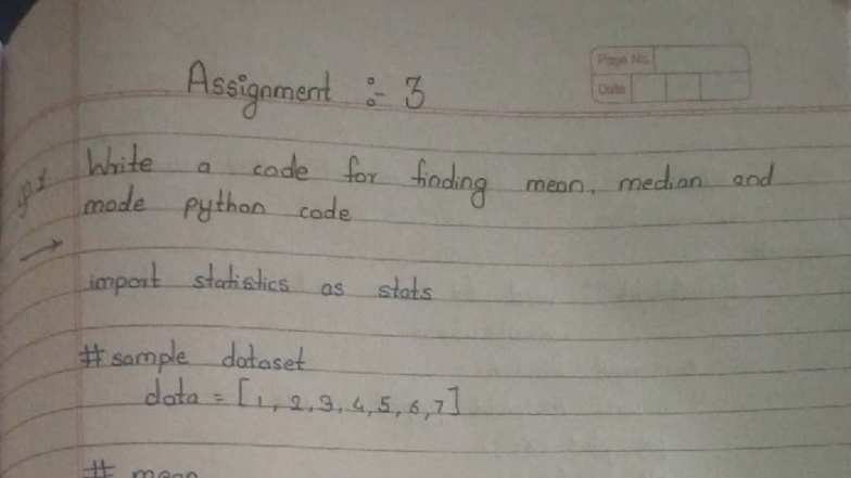 Stat Assignment 3 - Data Visualization Techniques in Python - Studocu