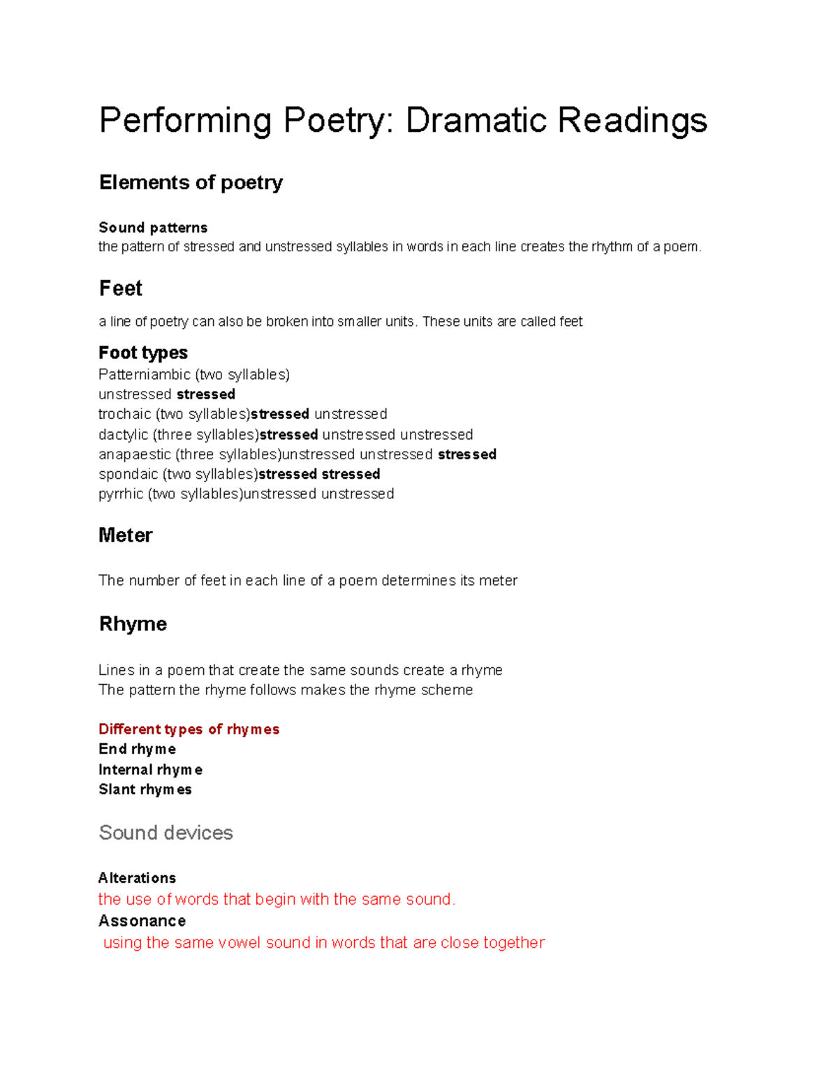 Performing Poetry: Dramatic Readings (Part 1) - Key Elements ...