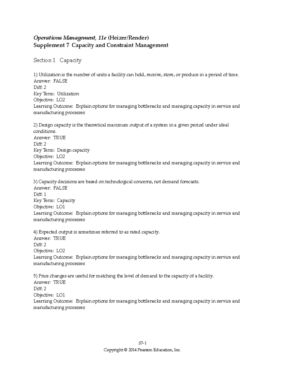 425302361-Chapter-7 Capacity and Constraint Management Notes - Studocu