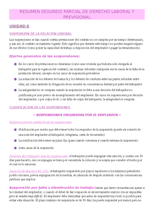 Derecho Laboral Y Previsional - 2417 - UNLaM - Studocu