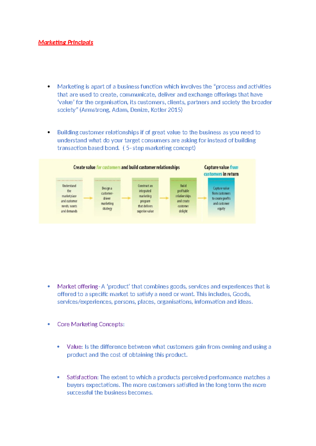 Marketing Principles Lecture Notes (MKT101) - Studocu