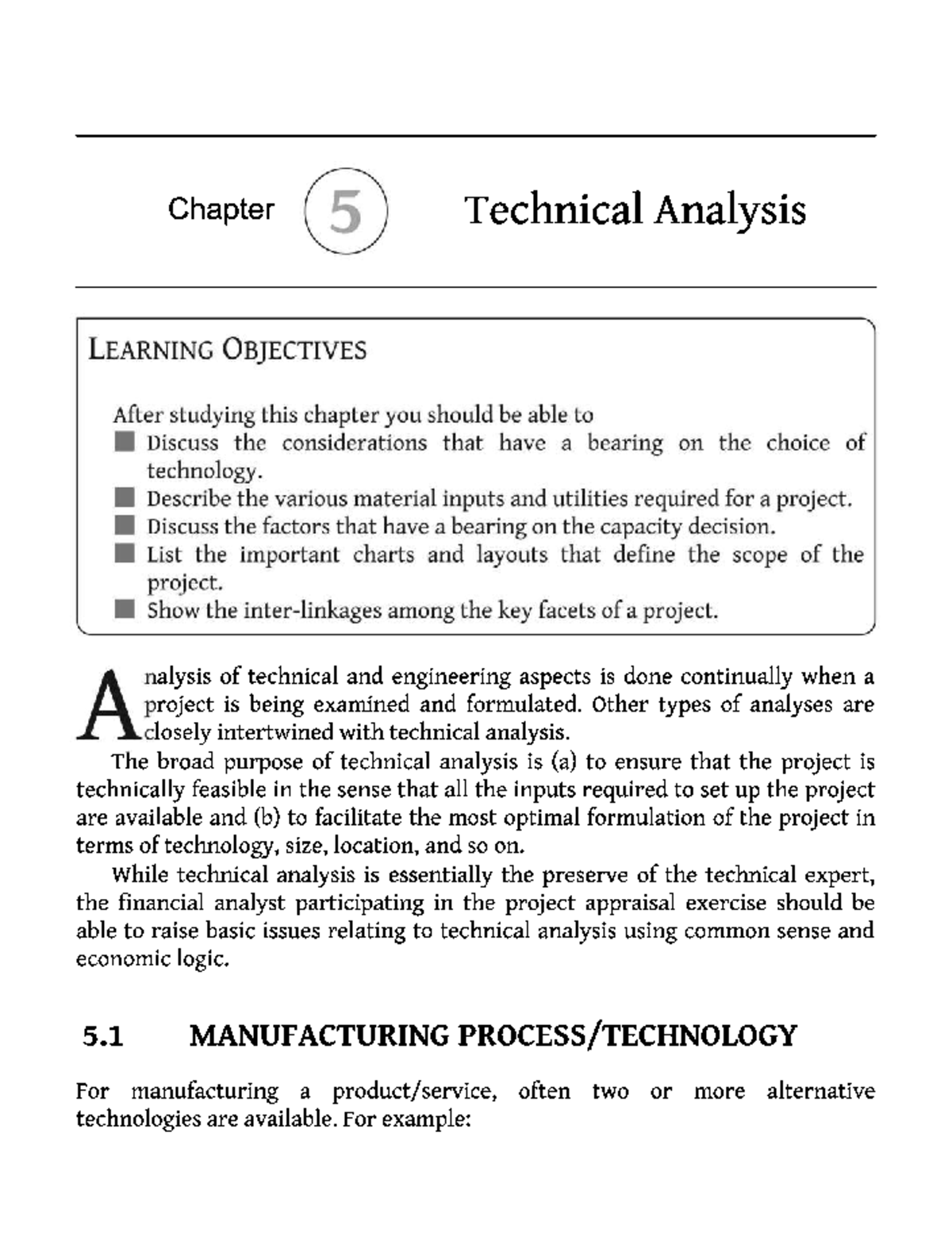 Chapter 5: Technical Analysis in Project Management (151-169) - Studocu