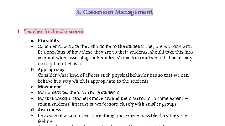 Managing the Classroom & Learning: Strategies for Effective Teaching ...